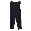 ADPINA Unused Italian Silk Long Pants 46 Black Tag Attached Elastic Waist Women Used