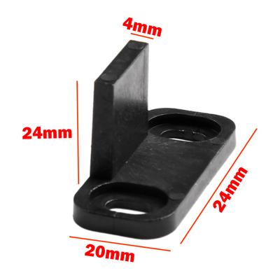 4PCS AntiSwing Plastic Accessories Without Slotting for Barn Door Hanging Rail Hardware To Minimize Door Vibration
