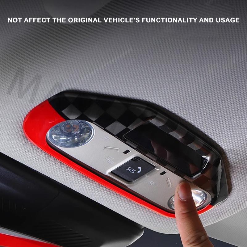 Car Reading Light Panel Cover Stickers For Mini J01 E SE J05 Aceman Front Rear Lamp Decorative Stickers s Interior Accessories