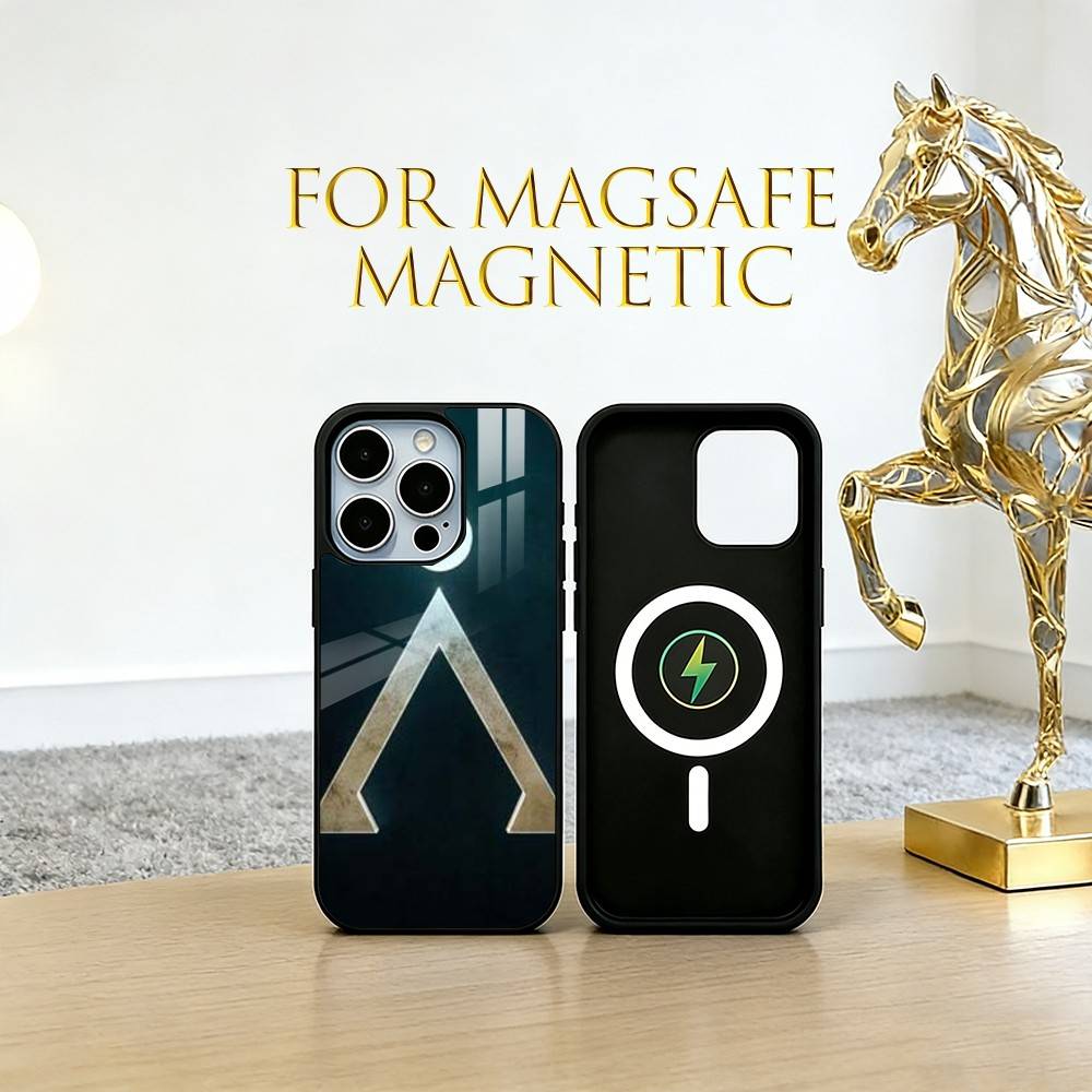 Stargate A-Atlantis Handyhülle Für iPhone17,16,15,14,13,12,11 Plus,Pro Magnetisch mit Magsafe Kabelloses Laden