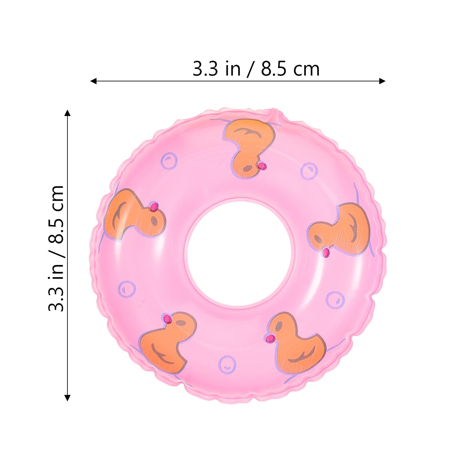 15 Pcs Mini Swim Ring Home Décor Mini House Ornaments Household Pool Toy Pp Mini Swim Tube Swim Ring Plaything Child St Practical Use