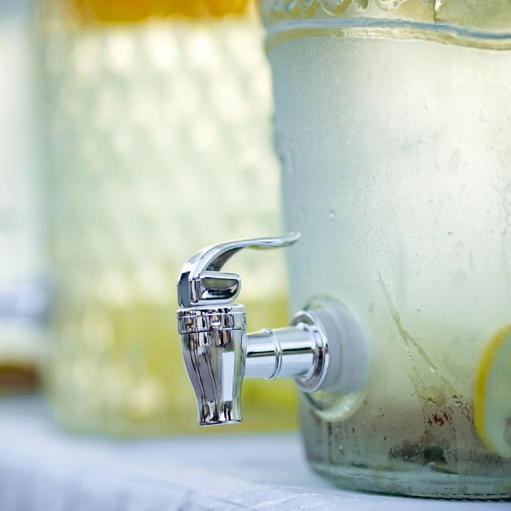 2Pieces Multipurpose Beverages Dispenser Spigot Gold Color Easy To Installion and Hygienic for Various Occasions