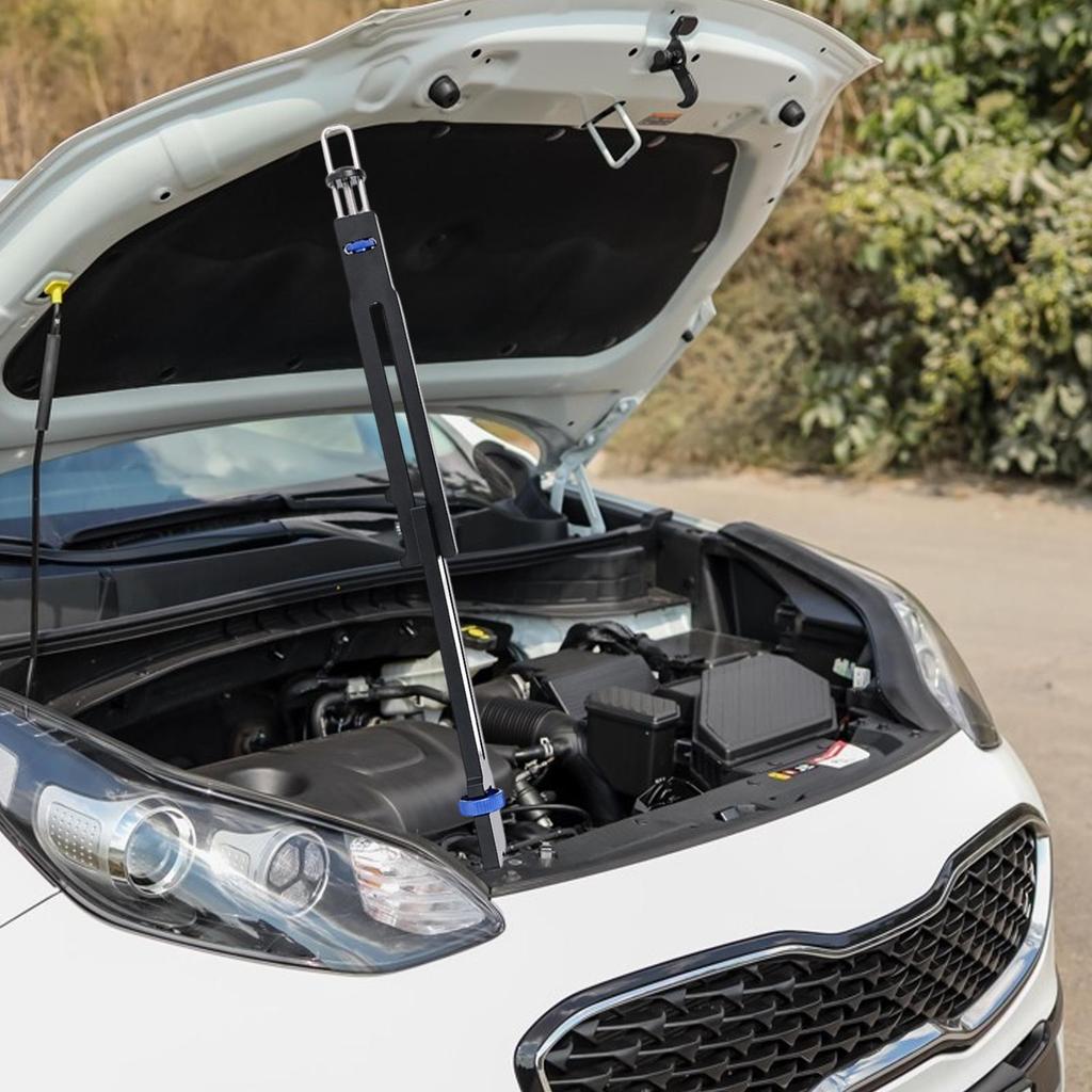 Car Hood Prop Rod 16.14 To 21.65 Inch Adjustable Engine Lift Rod Hood Strut For Car Tailgate Trunk Front Garage Engine