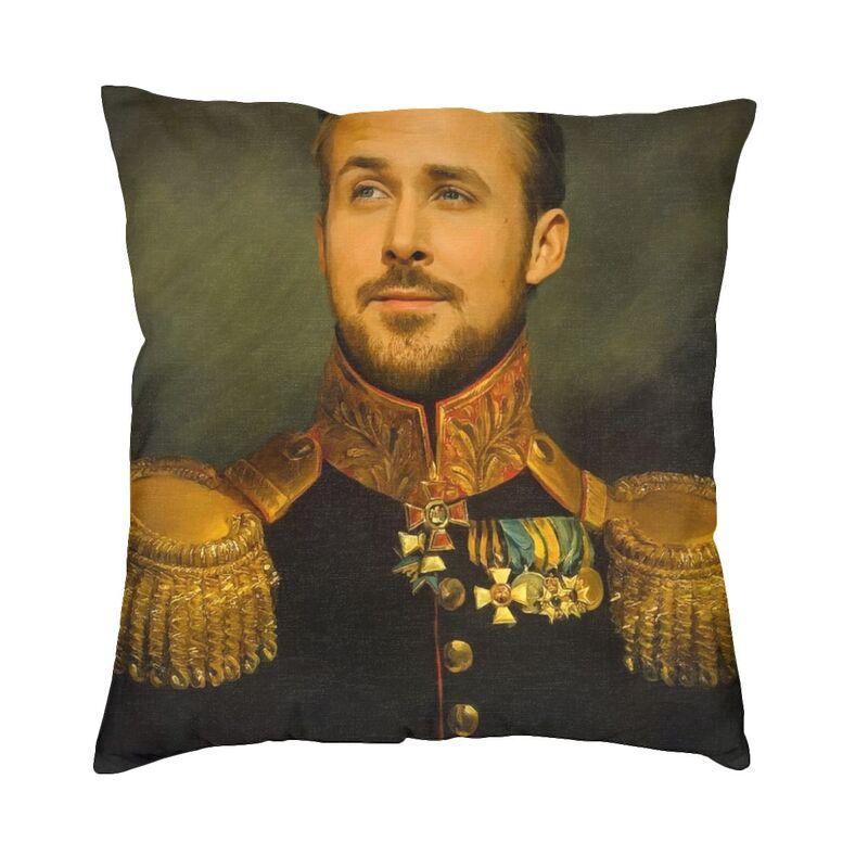 Fashion Canadian Actor Ryan Gosling Throw Pillow Cover Home Decorative Custom Square Cushion Cover 45x45 Pillowcover for Sofa 30x30cm 12x12in