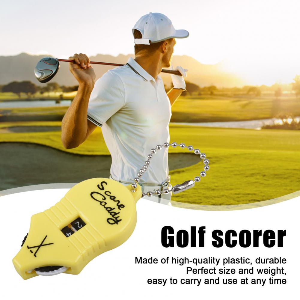 Lightweight Golf Score Counter Golf Score Tracker Portable Golf Score Counter Keychain for Outdoor Sports Mini Stroke for Putts