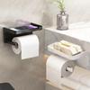 Plastic Toilet Paper Holder Wall Mounted Toilet Organizer Rack  Bathroom Use