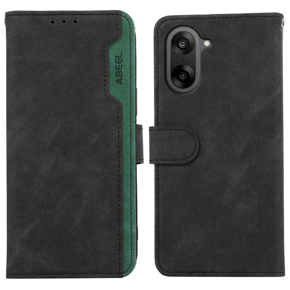 ABEEL Für OnePlus Nord CE5 5G/Ace 5 Racing 5G Hülle Farbige Leder-Klapphülle mit RFID-Blockierung