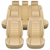 Full Set Universal Car Seat Covers Breathable Leather Car Seat Protector Soft Automotive Covers Cushion Car Interior Accessories