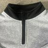 Men's New Color Block Stand Collar Pullover Sweatshirt, Heavyweight Fleece Lined Loose Long Sleeve Top for Spring Autumn Casual Wear