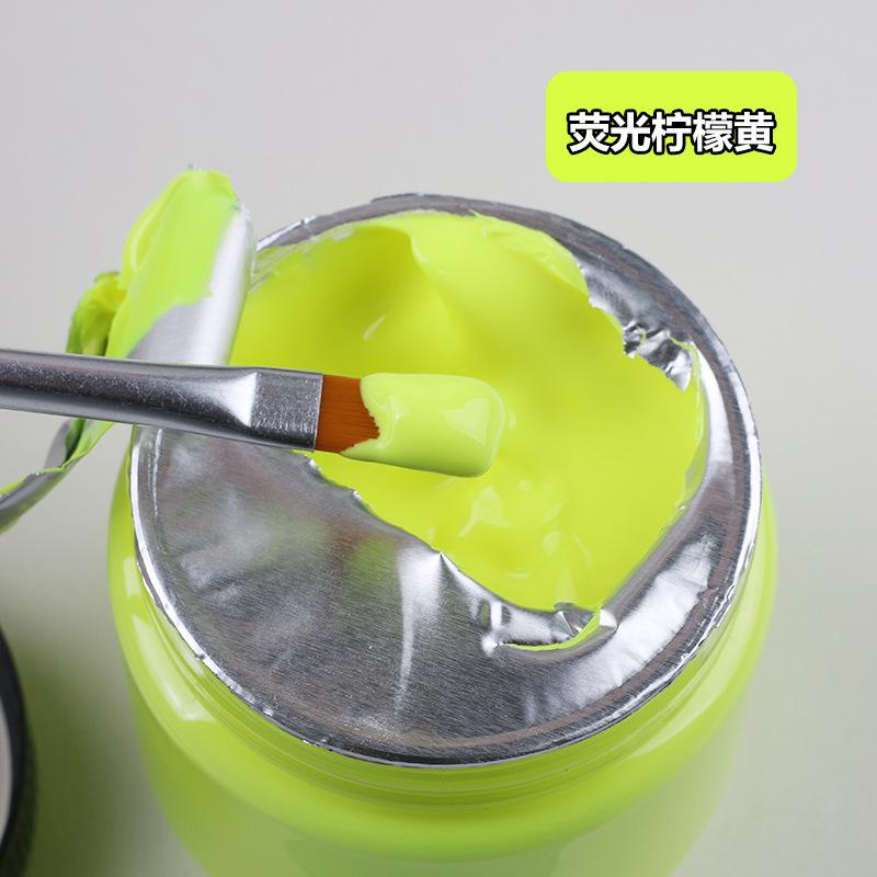 100ml Fluorescent Acrylic Painting Pigment Fade Fast and Waterproof Art Student Diy Graffiti Wall Painting