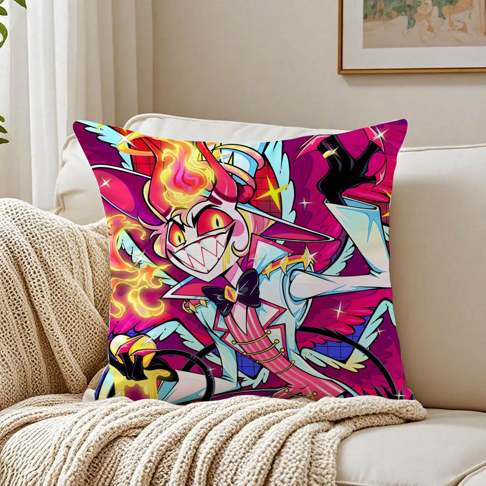 animation dark HHazbin HotelS Cushion Cover Pillowcase Antidustmite living Room Sofa Decor Cushion Room