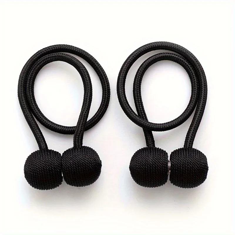 2PC Magnetic Curtain Tiebacks Earphone Design Shower Curtain Holders Decorative Bathroom Home Accessories Decoration Hooks