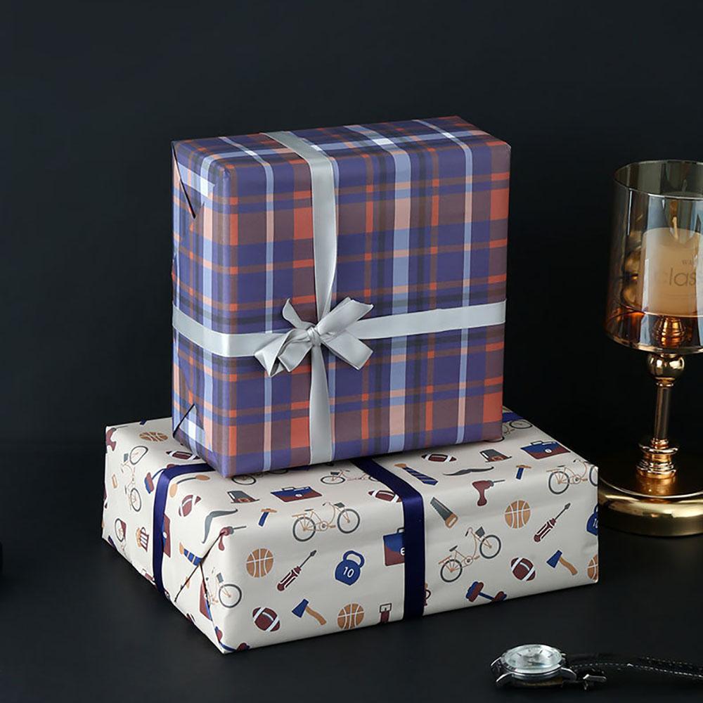 50x70cm Geschenkpapier für Männer zum Geburtstag, Vatertag, Valentinstag, Geschenkverpackungspapier, Feiertagsdekoration, DIY Bastelpapier