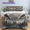Owl and Its Reflection  Pattern Bedding Quilt Set Quilt Cover Pillowcase Home Decoration  Gift (1 * duvet cover + 2 * pillowcase, without core)