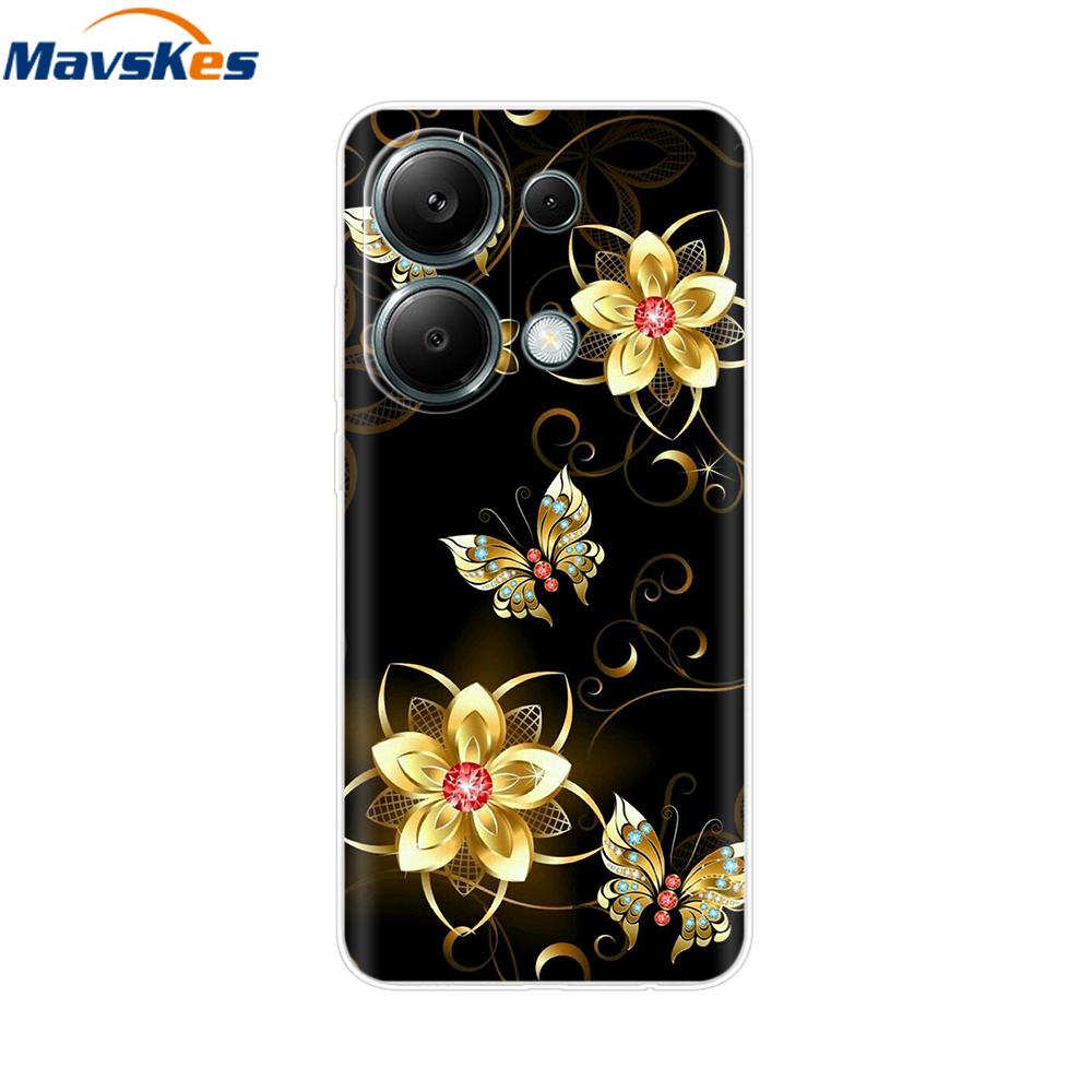 For Poco M6 Pro Case For Xiaomi Poco M6 Pro 4G Cover Fundas Coque Camera Protector Soft Silicone Phone Back Case For Poco M6 Pro