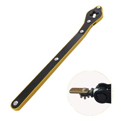 Chiave a Cricchetto in Metallo Risparmio di Lavoro Forte Durevole Design a Bilanciere Cricchetto a Martinetto Chiave Adattatore Chiave