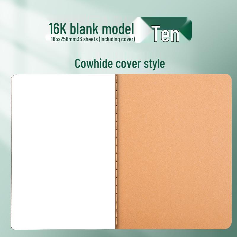 Kraft Paper Notebook for Students - B5, A4, A5 Sizes for Elementary and Junior High School.
