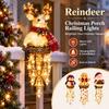 Penguin Christmas Porch Railing Lights Reindeer Christmas Figure Light  Holiday Yard