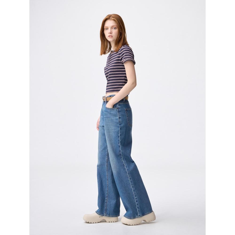 Gu Relax Wide Flare Jeans Ntq+e