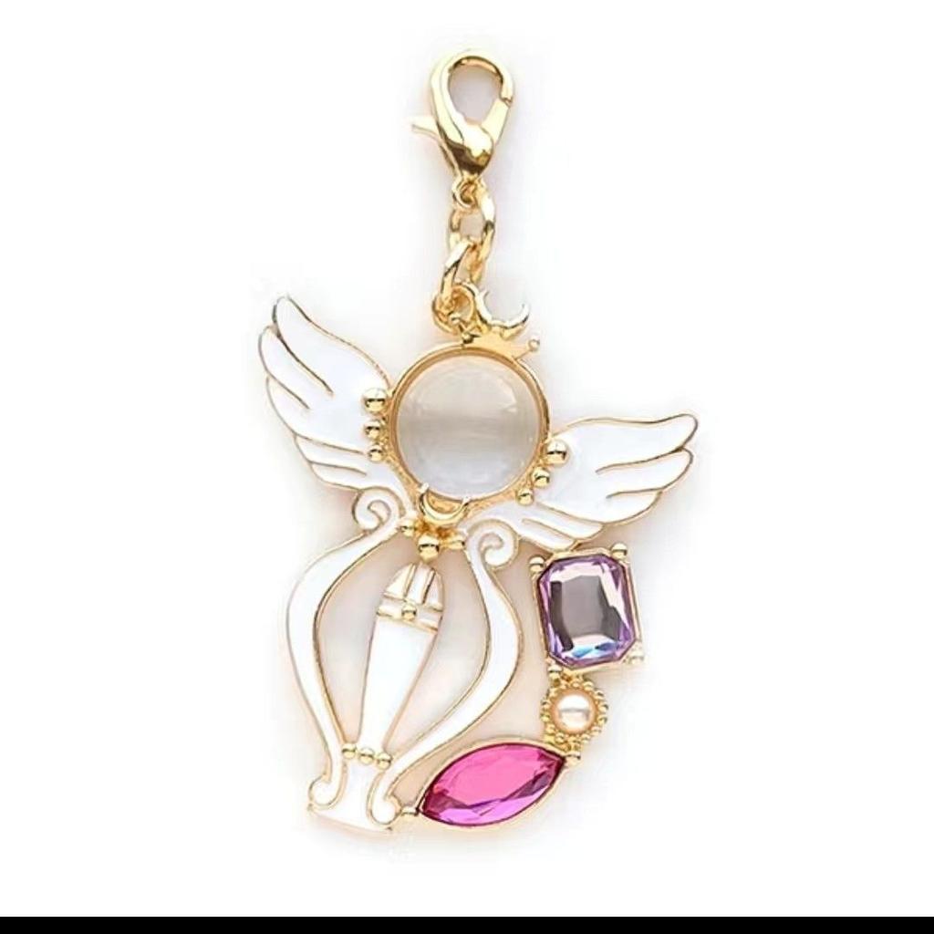 Sailor Moon Anime Peripherals Cartoons Cute Keychains High-value Girls' Hearts Schoolbag Pendants Mobile Phones Anti-lost Chains