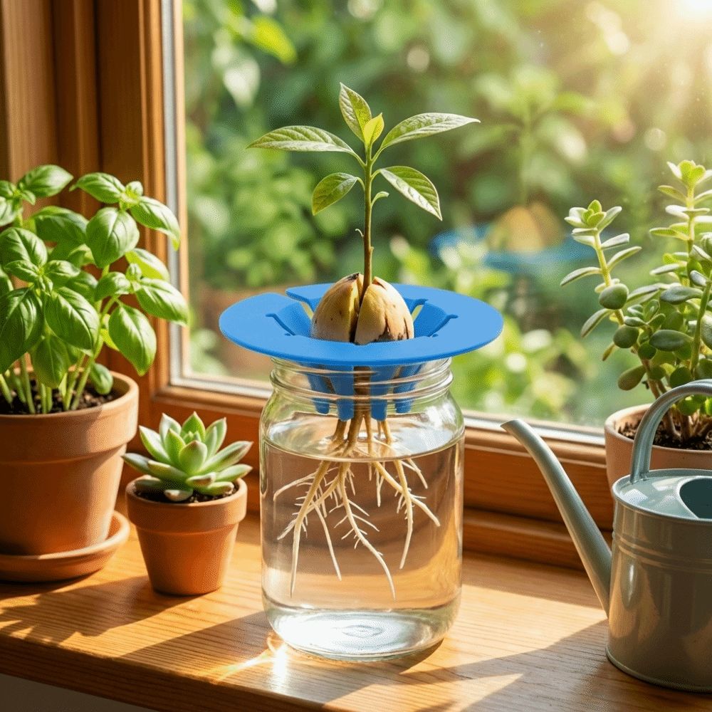 Soil-Free Seedling Tray Plastic Hydroponic Stand Special Holder Avocado Planter  Plant Observation