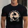 The Secret Of Life Just Enjoy The Ride Motorcycle Fashion T-shirt CottonSummer Short Sleeve And Wo Trend Clothing