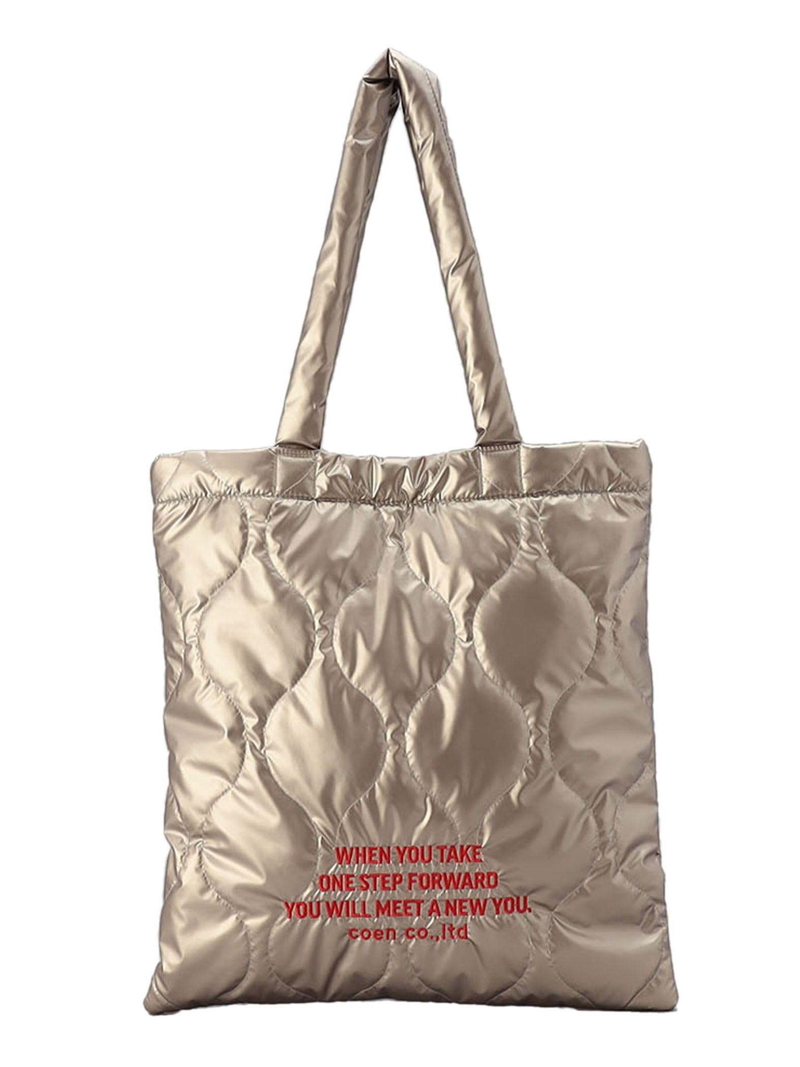 

Сумка-тоут с вышитым логотипом 76816480305 0500 БЕСПЛАТНО [Cohen] ЗОЛОТО(05)