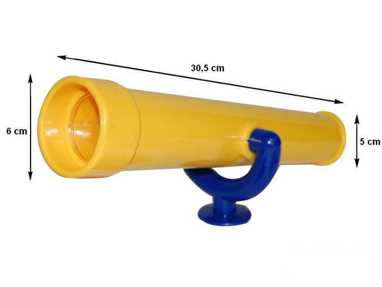 4-in-1 small pirate set - rudder, telescope, handles x2