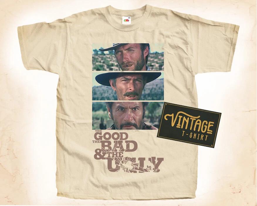 

The Good the Bad and the Ugly T SHIRT Tee Movie Poster Vintage Natural S to 5XL L