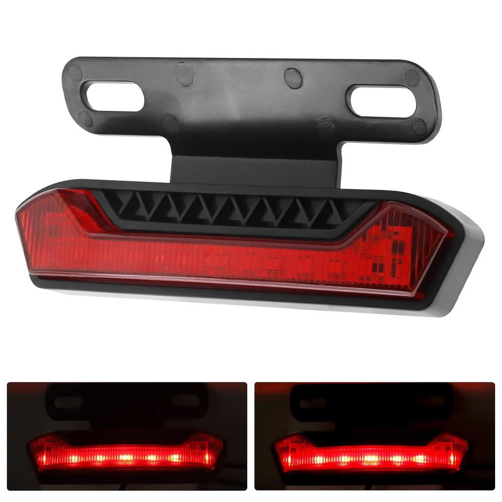 Fanale Posteriore Moto X-STYLE LED Luce Freno con Supporto Fanale Posteriore Moto Rosso Piccolo