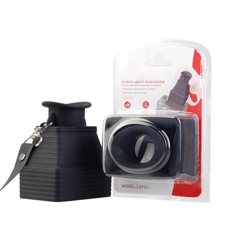 

Лупа для ЖК-экрана зеркальной камеры, 3,2-кратное увеличение, бленда-солнцезащитный козырек для экрана камеры для четкого просмотра на улице 1