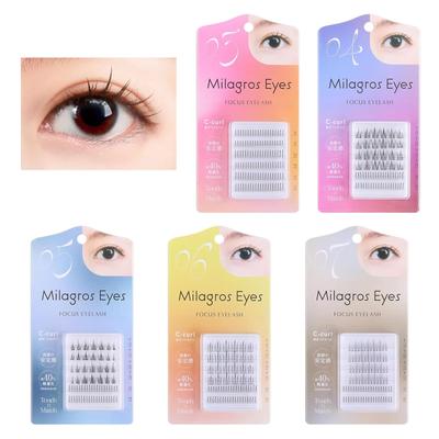MilagrosEyes Milagros Eyes False Eyelashes for Partial Use Lightweight Lightweight Bundle Feel Natural Partial False Eyelashes (No5)
