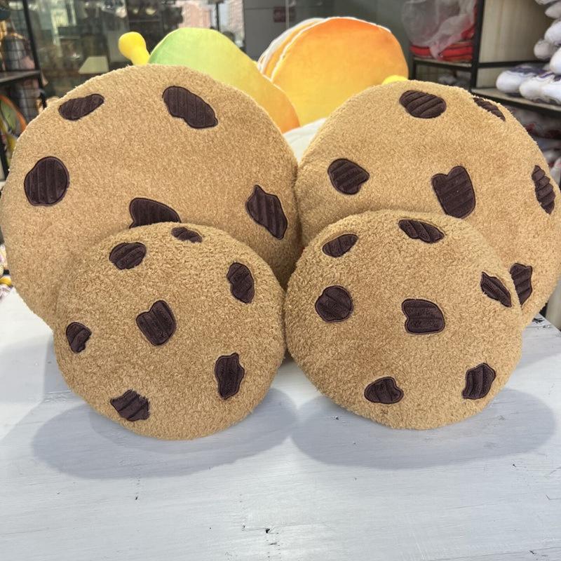 Throw Fun Biscuit Pillow Cute Cookie Plush Cushion For Nap And Home Office Decor