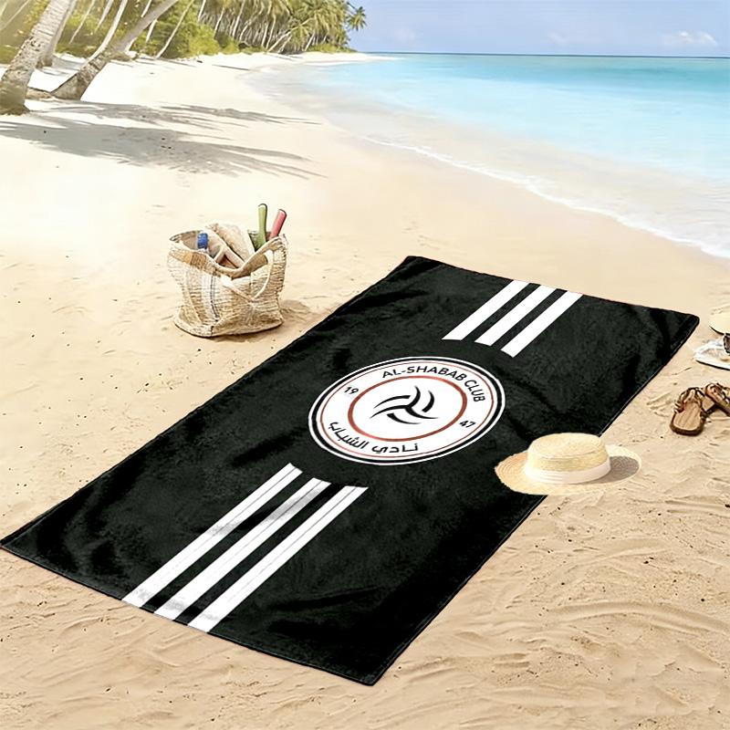 Al Shabab Club Print Beach Towel, Large Soft Quick Dry Towel for Beach Camping Swimming