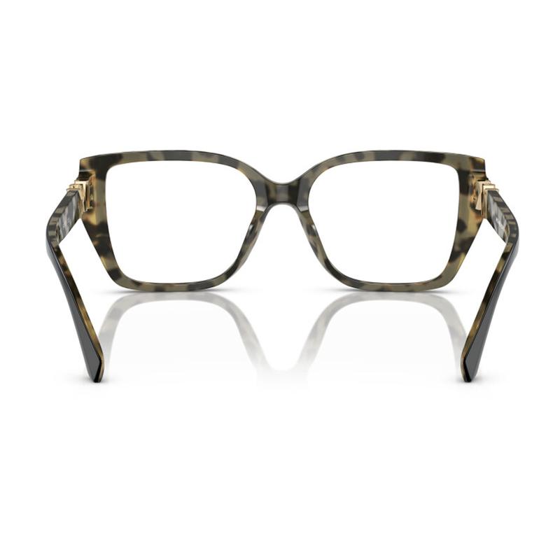 MICHAEL KORS Temple Logo Metal Acetyl Rectangular Optical Frame Men's Black Black 52