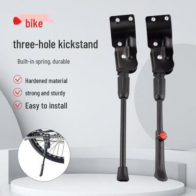 26 Inch Mountain Bike Side Kickstand - Rear Bicycle Stand & Parking Rack Accessory