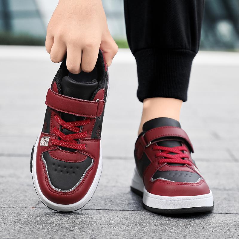 Children's Classic Fashion Versatile Velcro Thick Bottom Low Top Casual Board Shoes Outdoor Casual Sports Shoes 28-39