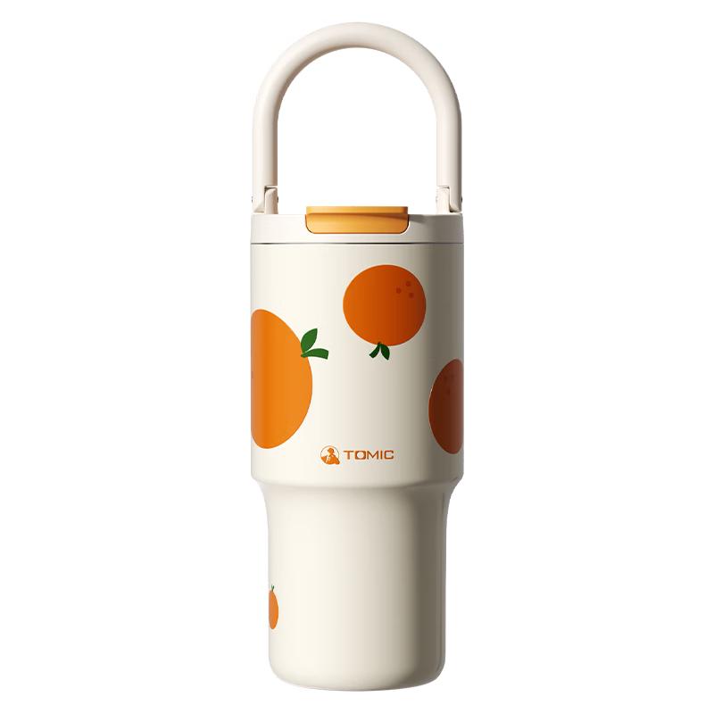 TOMIC Large Capacity Stainless Steel Insulated Straw Tumbler