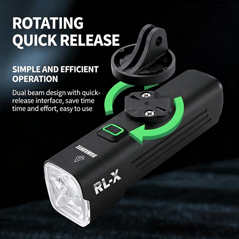 1 Set Ipx6 Aluminum Front Lamp 600Lm Rl600 Bicycle Lights 2600Mah Rechargeable Led Bike Light Road Cycling Headlights