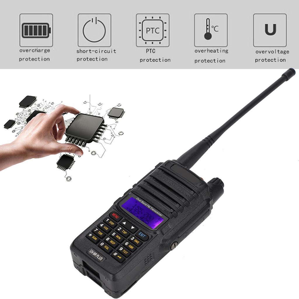 UV-9R Plus 15W Ruční Dvoupásmové Vysílačka Walkie Talkie pro Baofeng