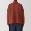 MUJI Women's Wool Blend Knit Mesh Pullover, BG1R2A4A, Smoky Orange, Size M