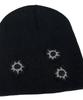 SK8ER ROCK Shot Holes Beanie ((Black))