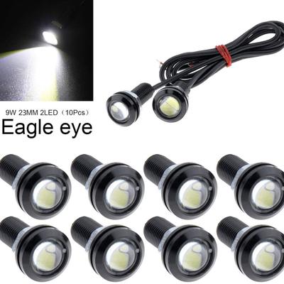 10 Stück LED Auto Licht Glühbirne 23mm Adlerauge Licht Wasserdicht Geringer Stromverbrauch Tagfahrlicht