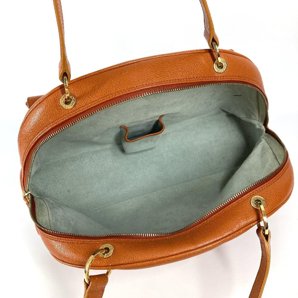 BVLGARI Bvlgari Bvlgari logo Hand Bag Shoulder Bag Leather Brown