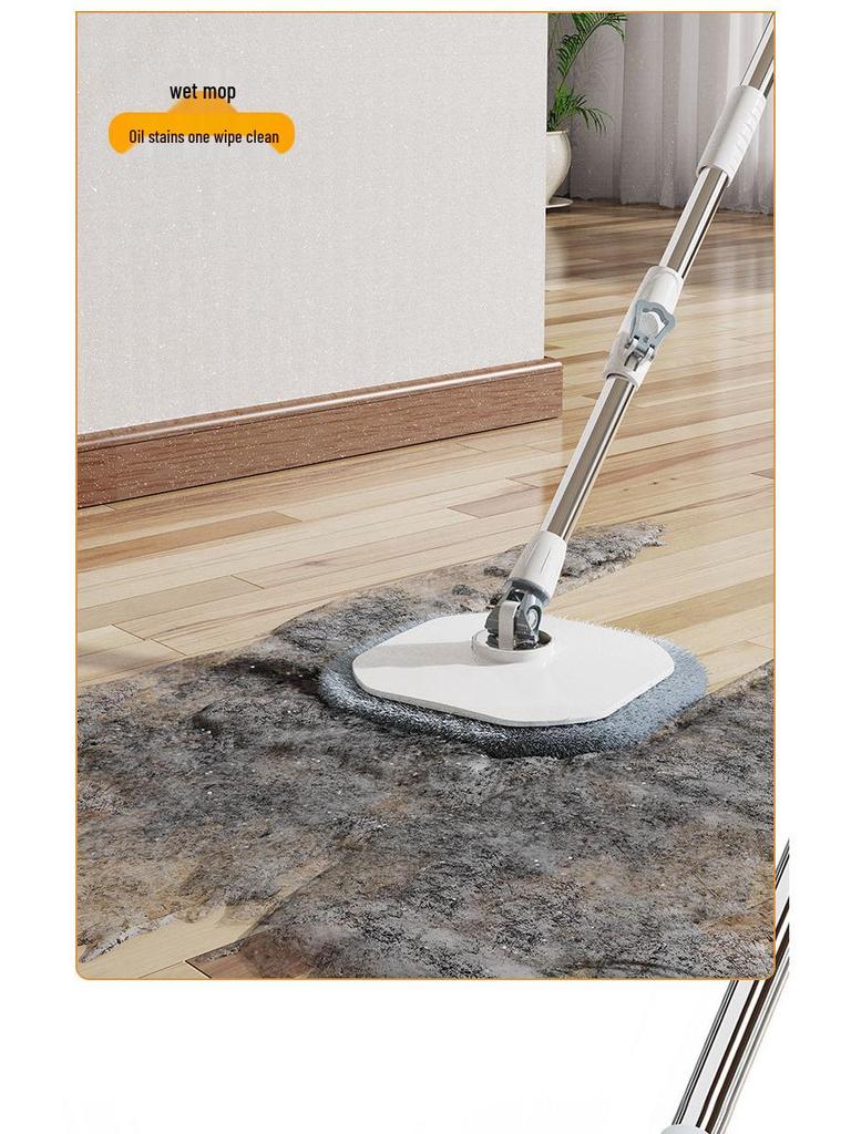 Freihändiges Schleudermopp- und Eimer-Set zur Trennung von sauberem und schmutzigem Wasser