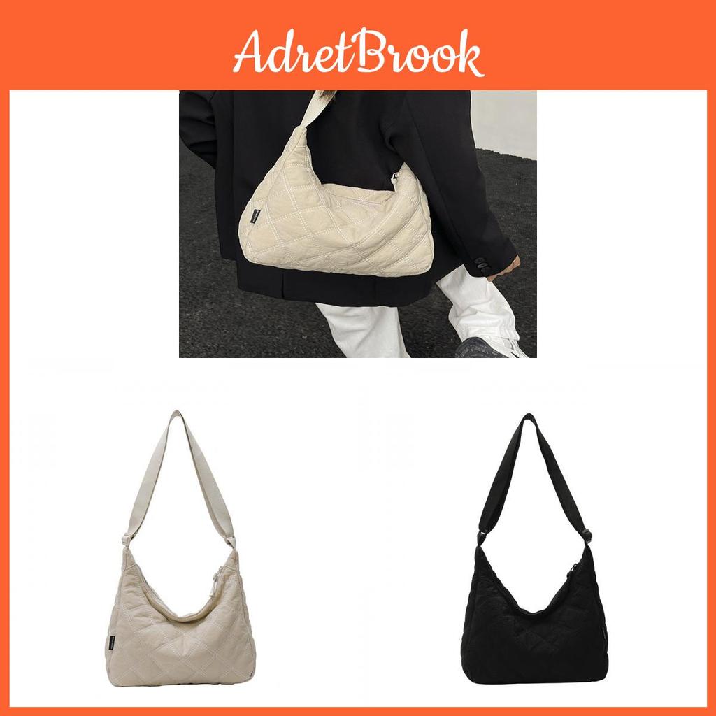 Minimalist Nylon Crossbody Purse For Women With Inner Zip Pocket And Casual Style