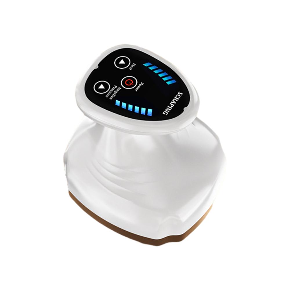 

Electric Vacuum Cupping Machine EMS Meridian Massager Guasha Scraping Vacuum Suction Cup Belly Waist Arm Leg Massage Device белый