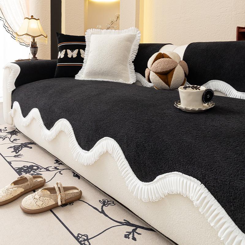 

Подушка для дивана специальной формы Новая универсальная фиксированная нескользящая кожаная подушка для сиденья дивана на четыре сезона Цельный чехол неправильной формы 70*70cm