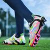 Men's Low-top Football Boots Large Size Long Nails PU Leather Boys Soccer Shoes Nailing Anti-slip Football Boots