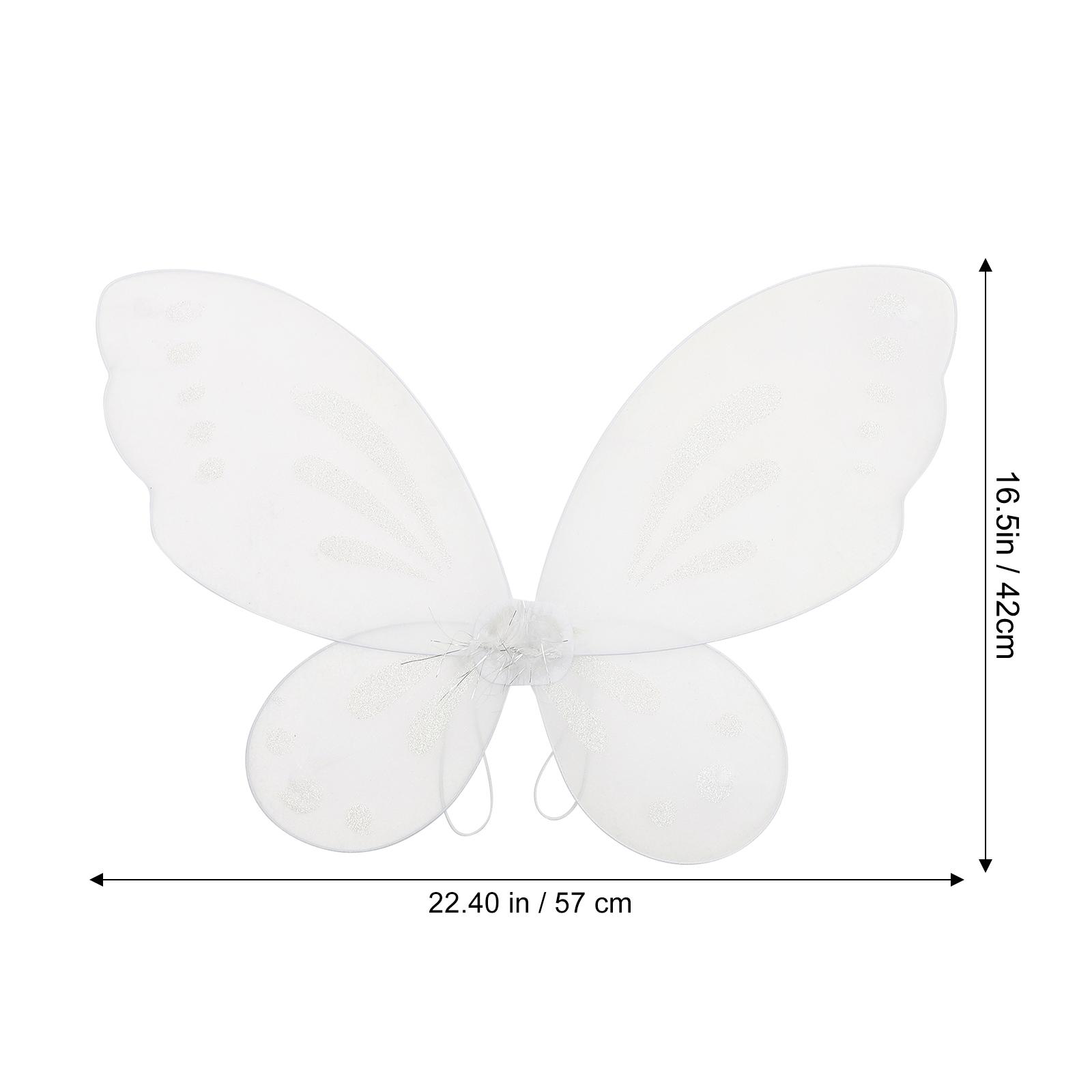 

Fairy Wing Butterflies Wing Kids Party Prop Beautiful Lightweight Portable Christmas Birthday Garden School Play Halloween